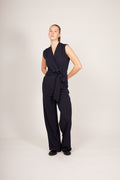 Mouwloze V-hals Jumpsuit