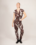Bruine Jumpsuit met Print